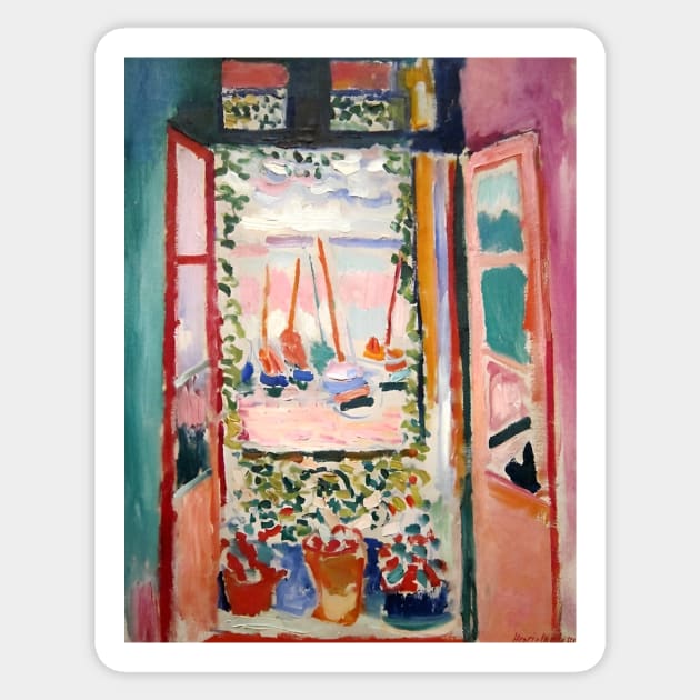 The Open Window- Henri Matisse Sticker by garyroberts